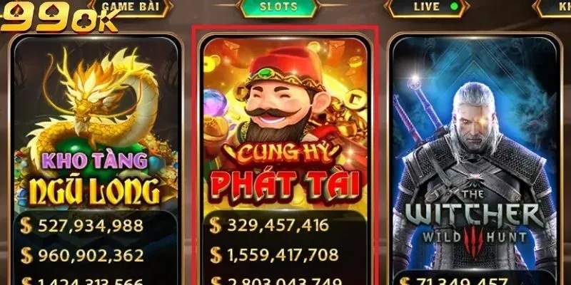 Cung Hỷ Phát Tài 99ok - Tỷ lệ trả thưởng vô cùng ấn tượng