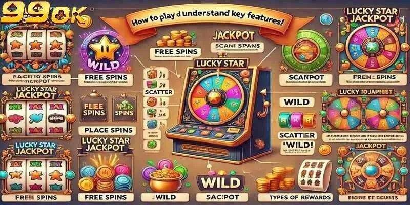 Tìm hiểu cách chơi slot game Ngôi Sao May Mắn
